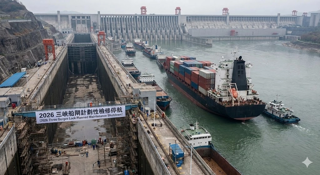 三峽大壩檢修,供應鏈風險管理,鐵水聯運