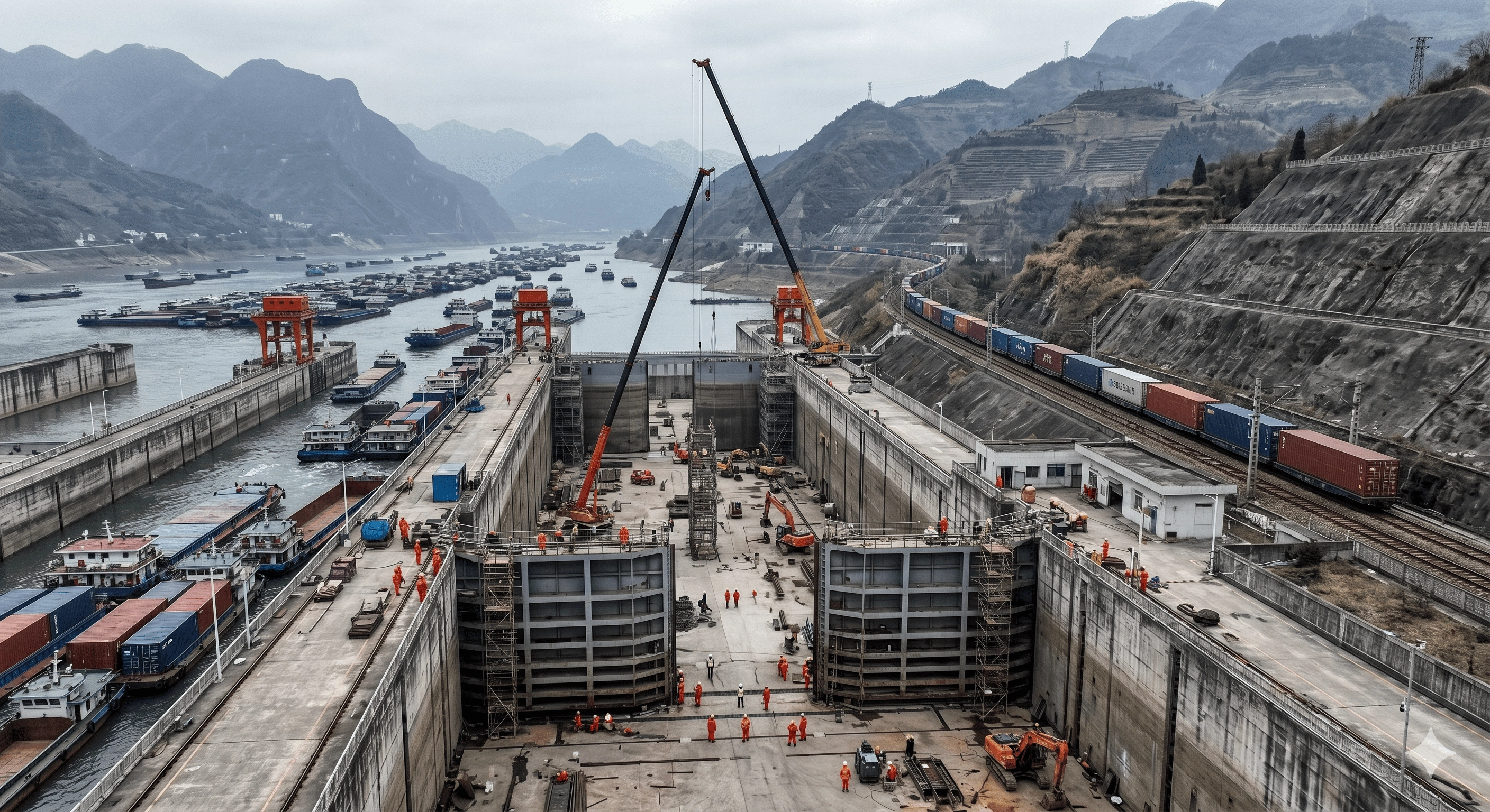Three Gorges Dam Maintenance,SCRM,Rail-Water Intermodal Transport
