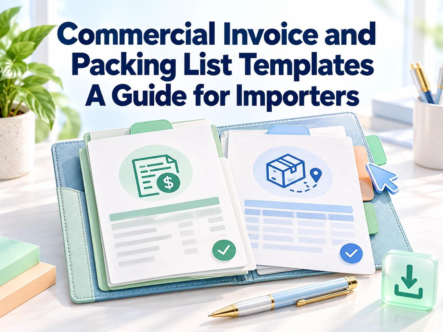 commercial invoice packing list templates importers